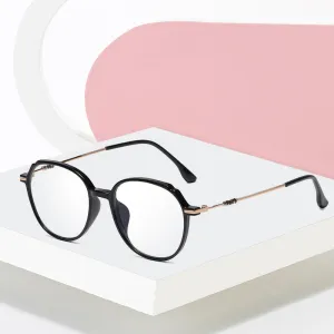 Hotony Women's Full Rim TR 90 Resin Round Frame Eyeglasses Lk302