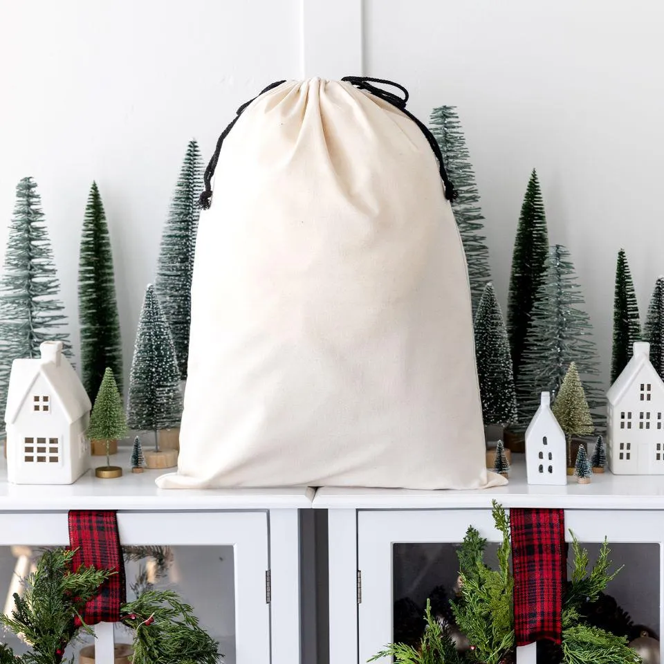 Kids' Elf Watch White Cotton Bags - Small
