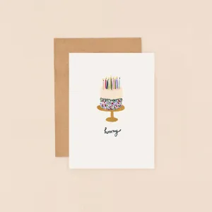 Louise Mulgrew Mini Card Cake Hooray Card