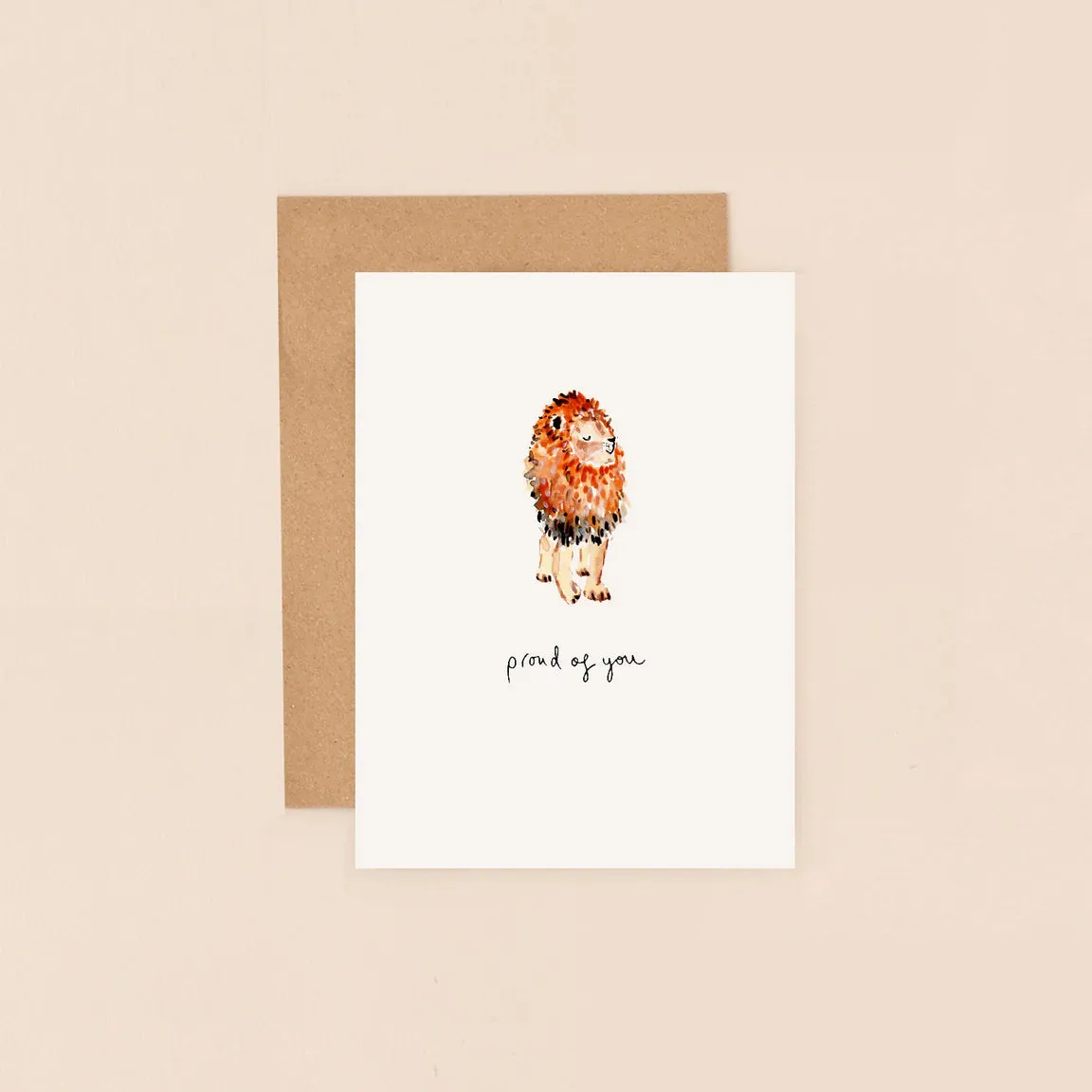 Louise Mulgrew Mini Card Lion Proud Of You Card
