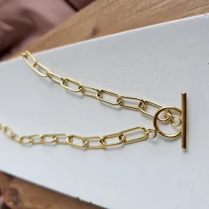 Luxe Gold Chunky Paperclip Chain - 18in