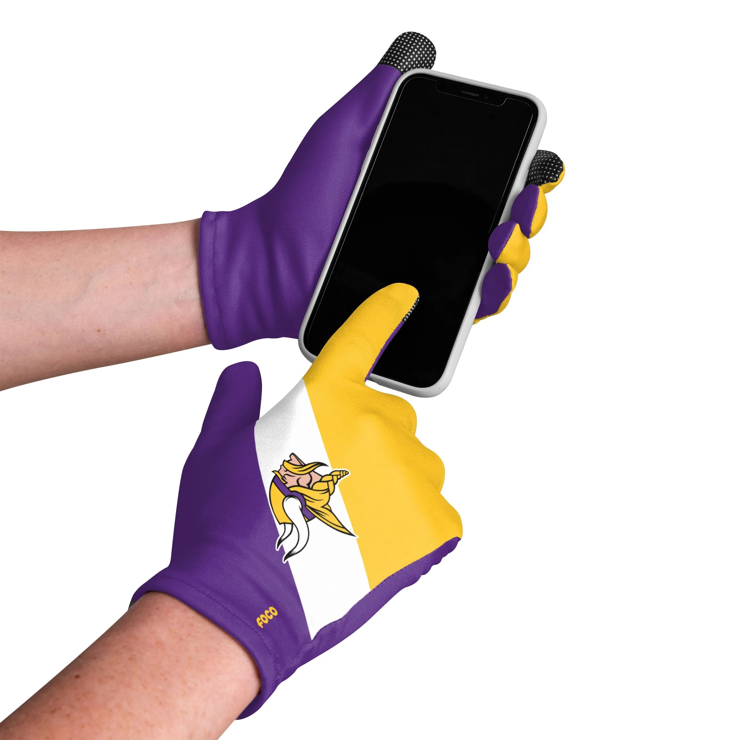 Minnesota Vikings NFL 2 Pack Reusable Stretch Gloves