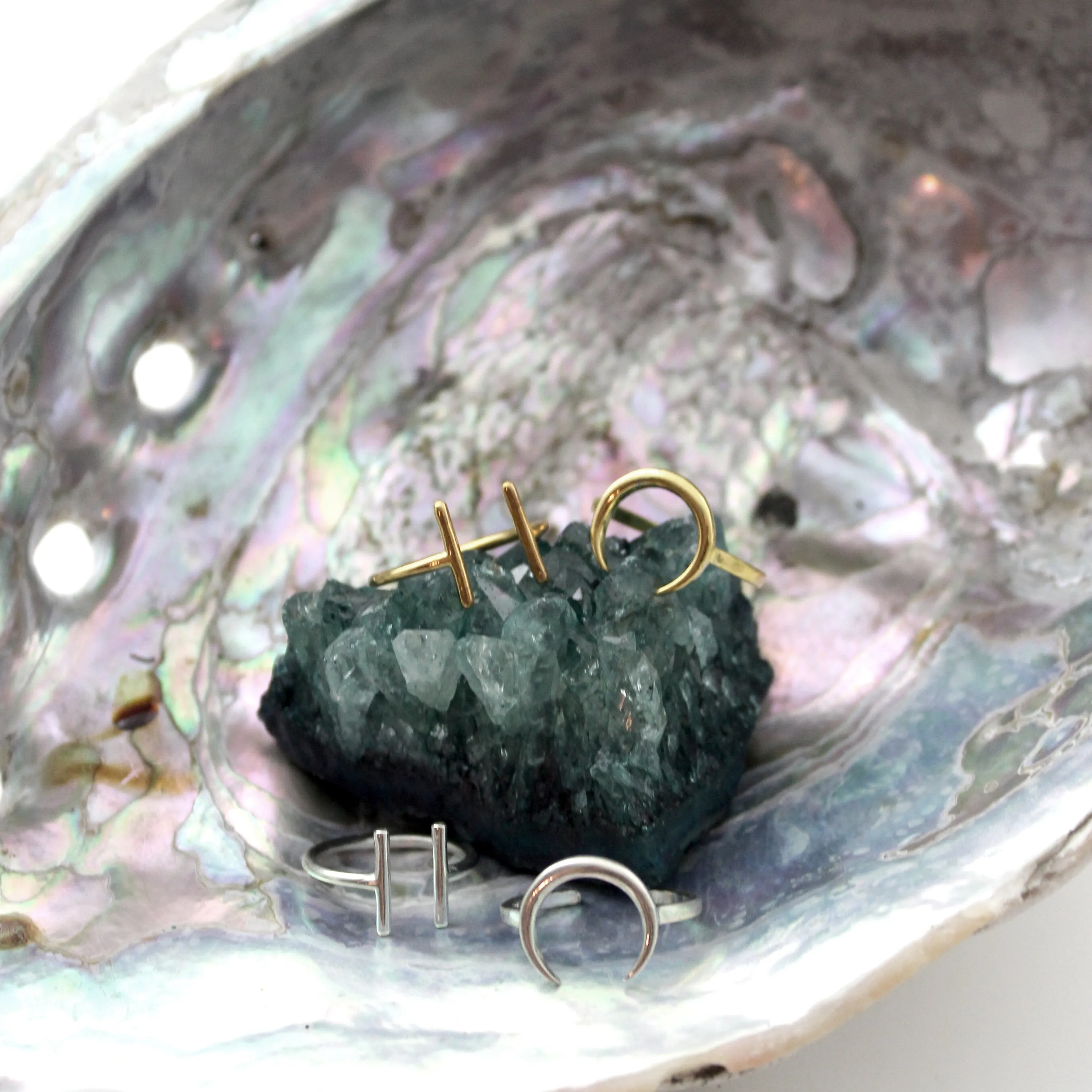Moon Me // Crescent Ring, Vermeil or 925 Sterling Silver, Gifts for Her, Boho Jewelry // BH-R016