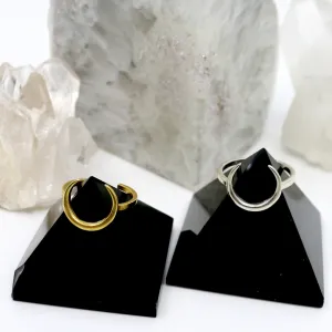 Moon Me // Crescent Ring, Vermeil or 925 Sterling Silver, Gifts for Her, Boho Jewelry // BH-R016