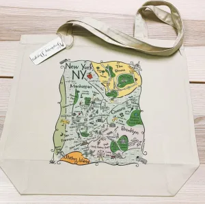 NY Boroughs City Tote