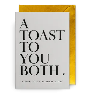 Postco A toast to you both Card