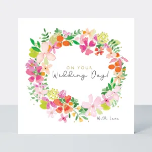 Rachel Ellen Blossom - Wedding Day Flower Crown Card