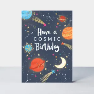 Rachel Ellen Hip Hop - Cosmic Birthday Space Card