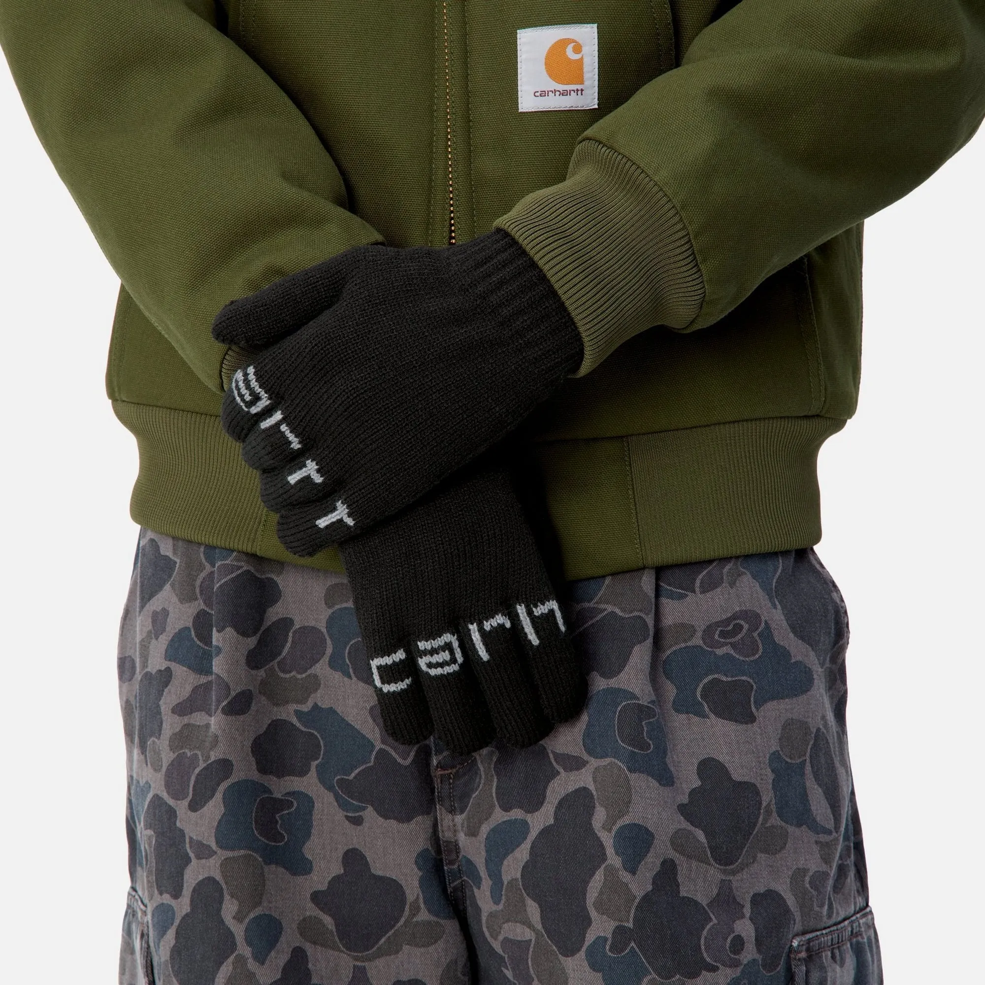Script Gloves | Black / Grey Heather