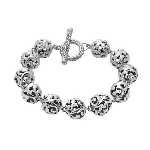 Silver Ivy Bead Medium Bracelet
