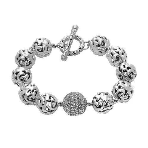 Silver Ivy Bead Medium Bracelet