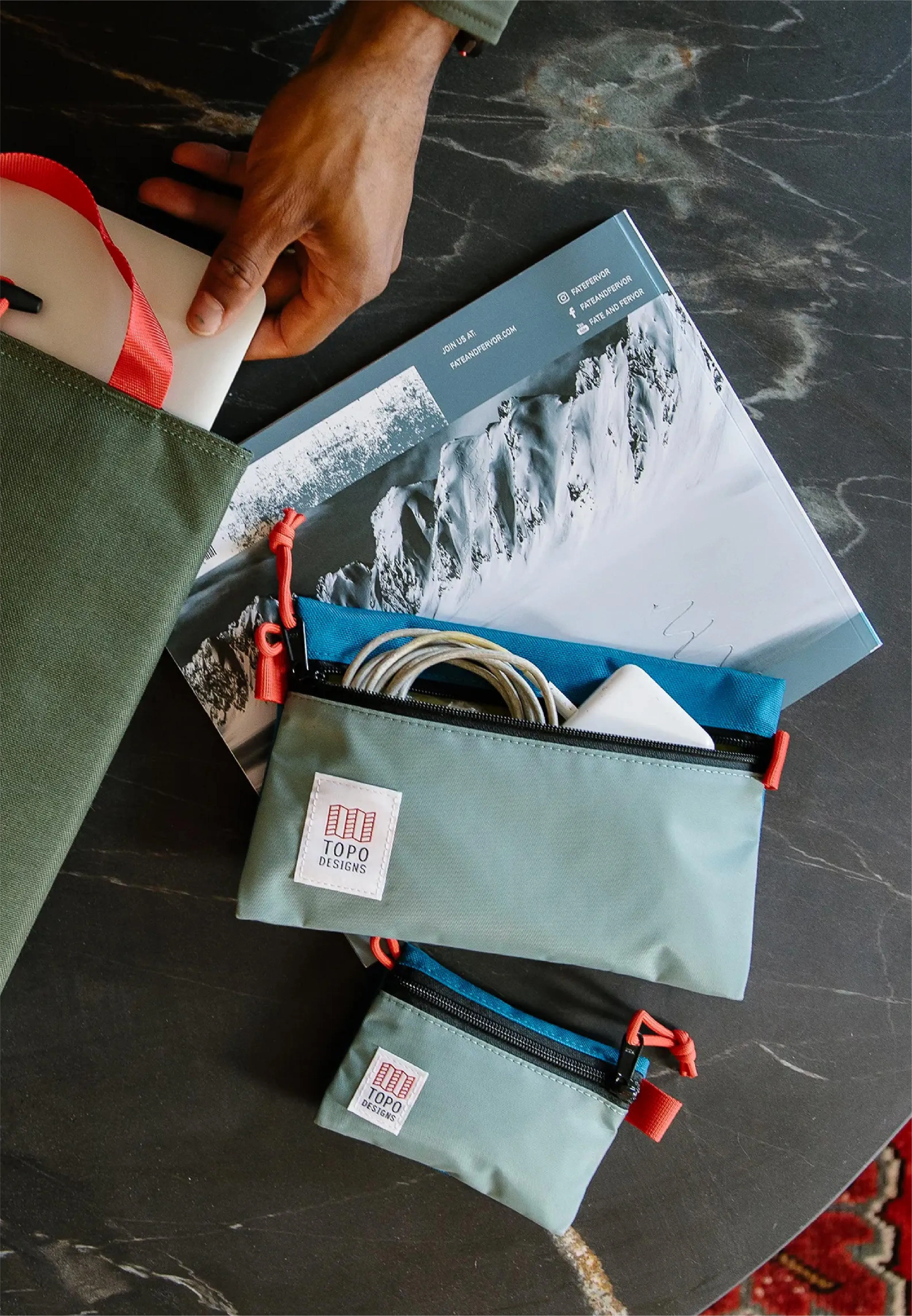 Topo Designs Accessory Bags Sage Pond Blue