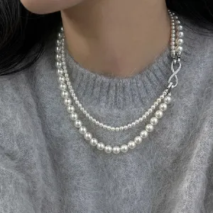 VAIGE Chic Multi-Layered Pearl Necklace