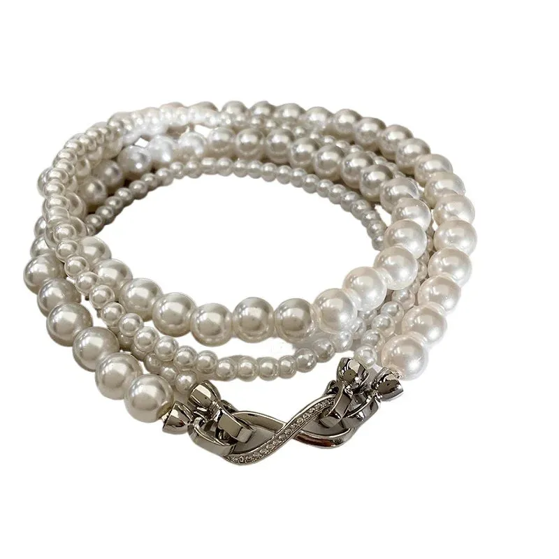 VAIGE Chic Multi-Layered Pearl Necklace