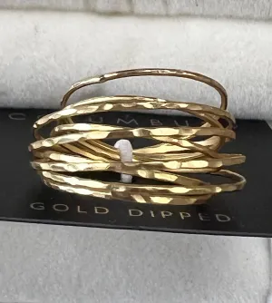 Vintage Shiny Gold Ring Set